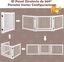 COSTWAY Barrera Plegable de 3 Paneles/Barrera de Seguridad Extensible para Perros, Recinto de Seguridad de Pino 210 x 61 x 1,8cm, , large indicador imagen numero 3