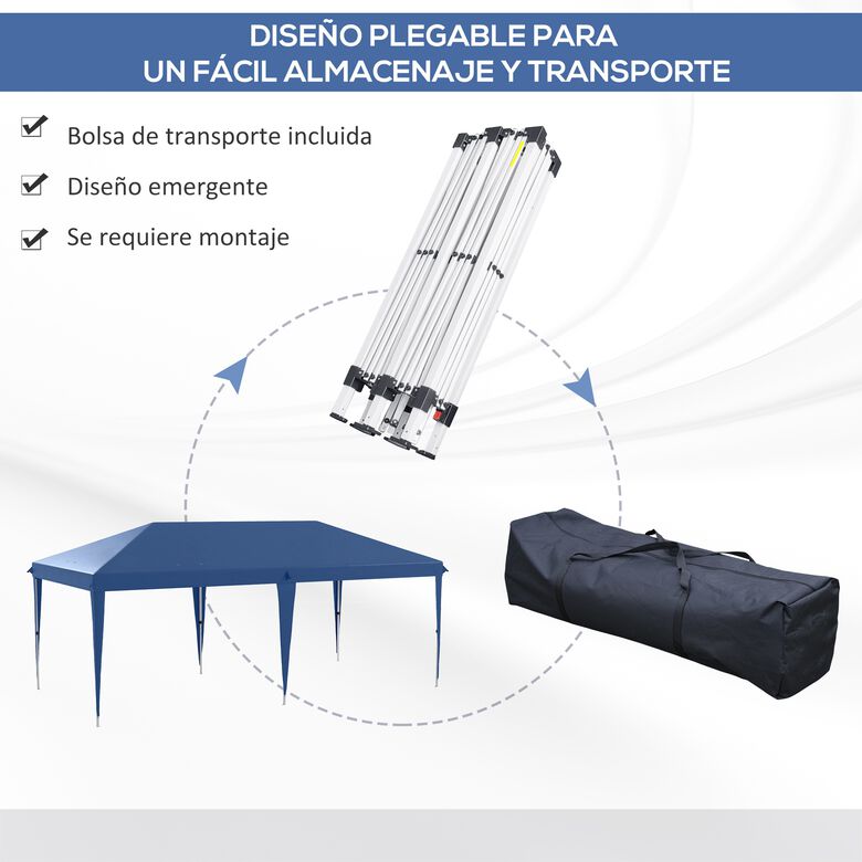 Outsunny Carpa Plegable Azul thumbnail