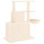 vidaXL Rascador para gatos con postes de sisal color crema 83 cm, , large indicador imagen numero 4
