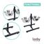 Leeby Comedero Doble Ajustable de  Acero Inoxidable para perros, , large indicador imagen numero 3