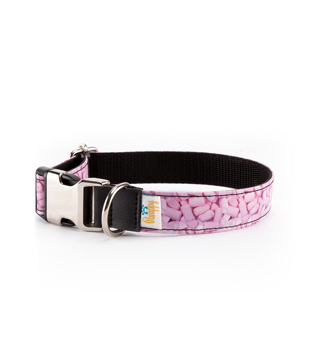 Pamppy funny nubes collar de algod&oacute;n y poli&eacute;ster  rosa para perros, , large Imagen numero 1