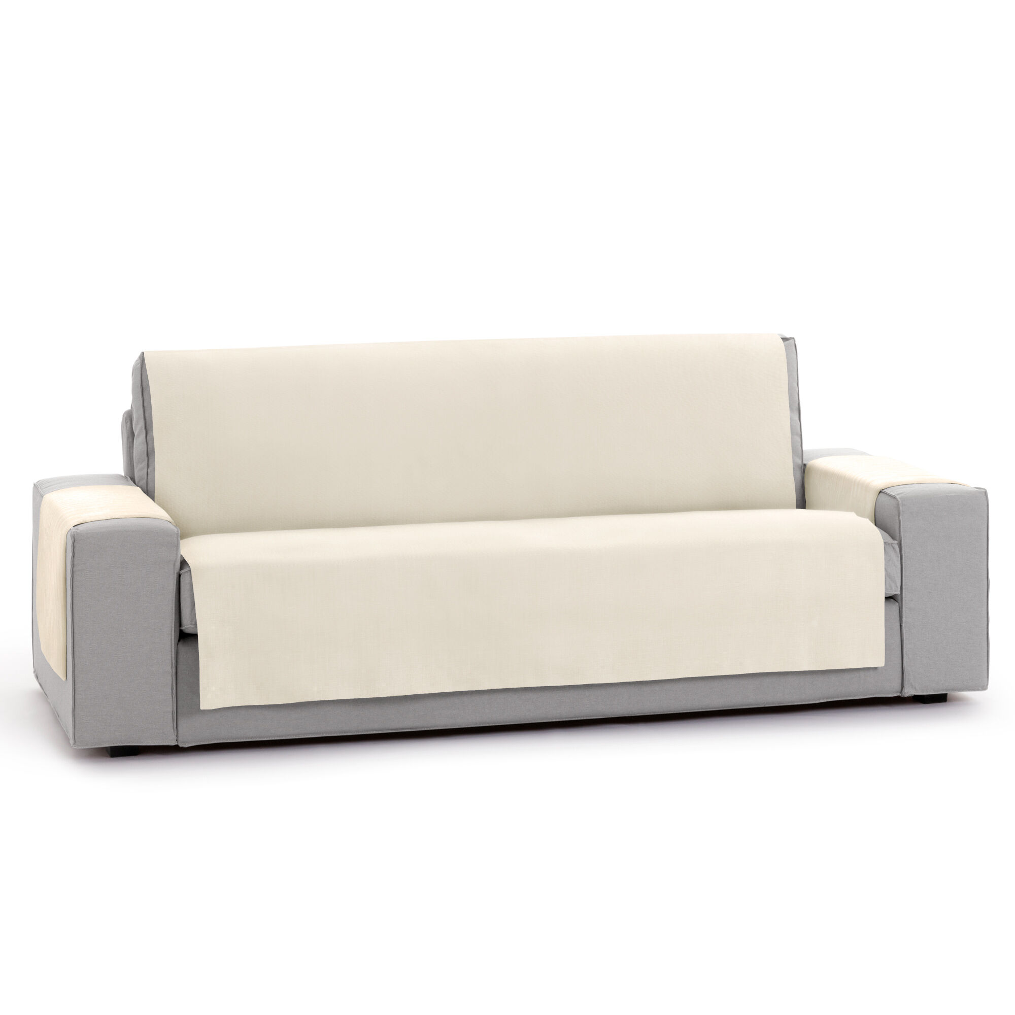 Protector Cubresofa Sofa Royale 55 cm. Color Beige. 1 plaza (60-110 cm), , large Imagen numero 5
