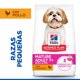 Hill's Science Plan Mature Adult Small y Mini pollo pienso para perros