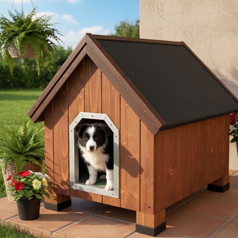 TK-Pet Alpine Caseta de Madera para perros