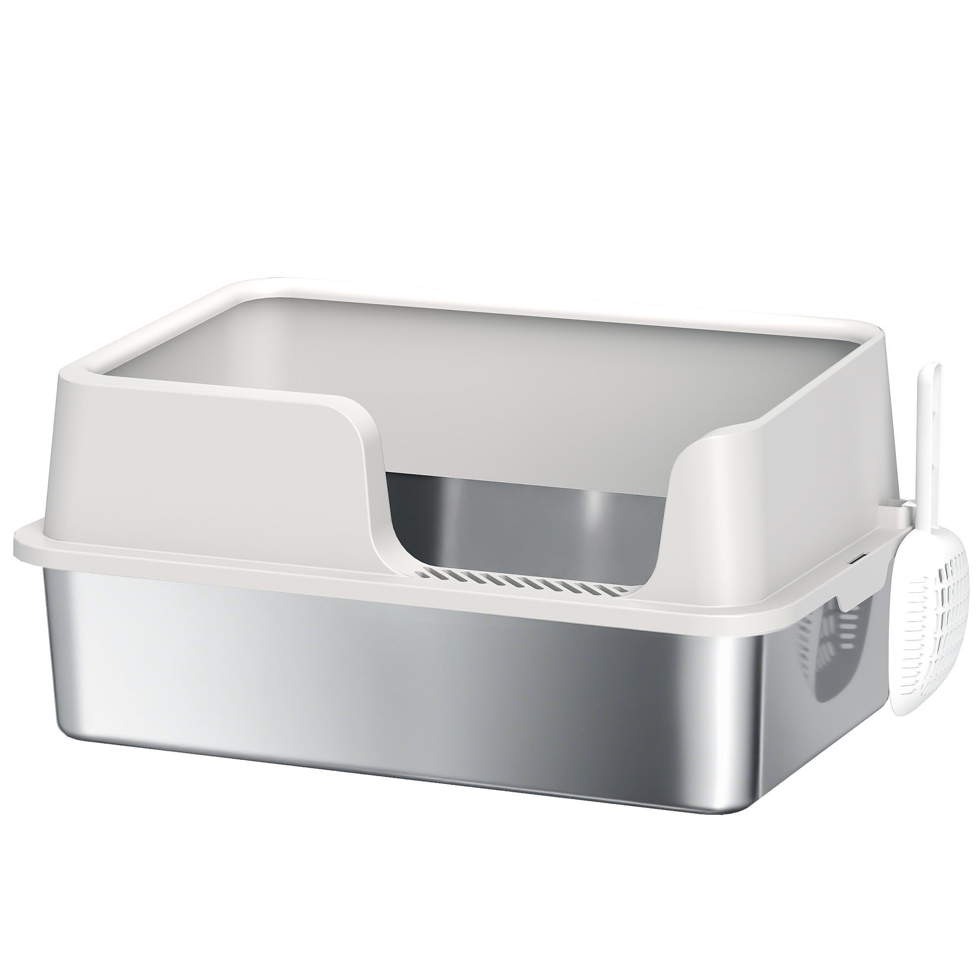 PawHut Arenero para Gato Gris Claro, , large Imagen numero 1