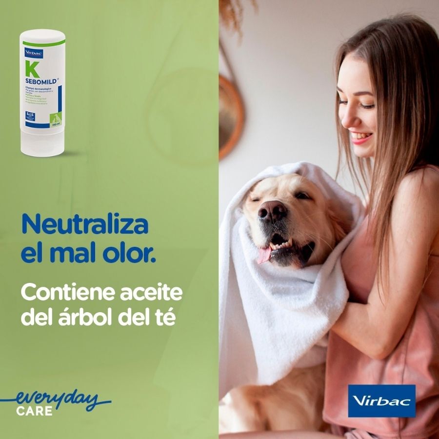 Virbac Sebomild Champ&uacute; para pieles grasas en perros y gatos, , large Imagen numero 6