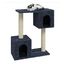 Vidaxl rascador doble gris para gatos, , large indicador imagen numero 2
