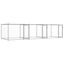 vidaXL Jaula de perros con puertas acero galvanizado gris 8x2x1,5 m, , large indicador imagen numero 14