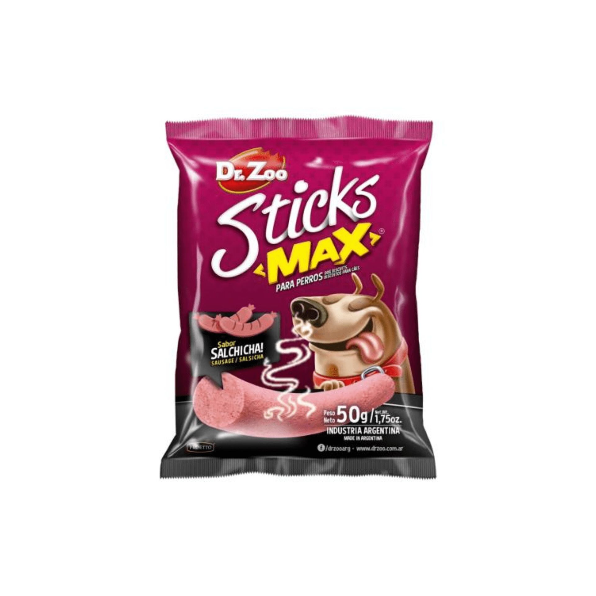 12 bolsitas x 50 g Dr. Zoo Sticks Max Salchicha Para Perros, , large Imagen numero 1