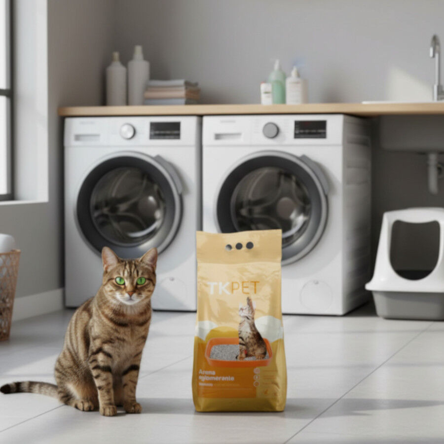 10 L TK-Pet Arena Aglomerante de Bentonita Natural con perfume de Naranja para gatos, , large Imagen numero 2