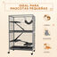 PawHut Jaula para Animales Gris, , large indicador imagen numero 4