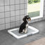 PawHut Inodoro para Perros Arenero para Perros con Bandeja para Entrenamiento de Cachorros en Exterior e Interior 63x48,5x6 cm Gris, , large indicador imagen numero 2