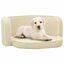 Vidaxl sof&aacute; plagable crema para perros, , large indicador imagen numero 1