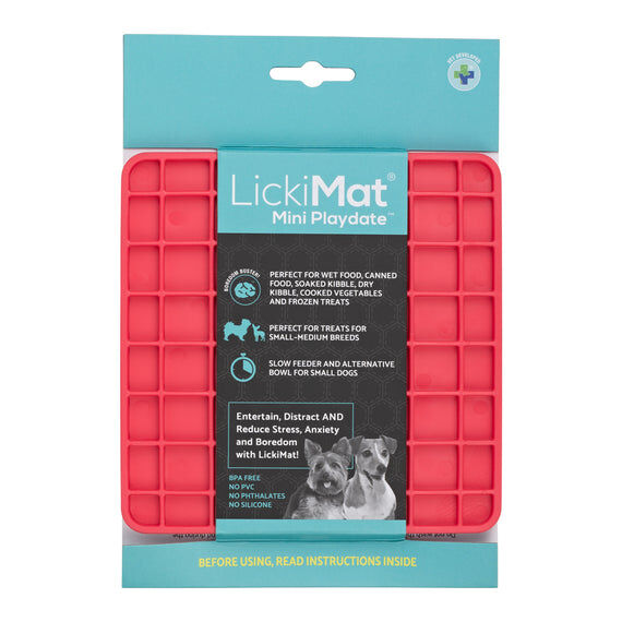 Comedero LickiMat Mini Playdate Rosa para perro, , large Imagen numero 1