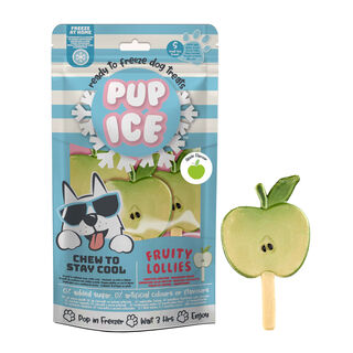 HELADO snack para perro forma y sabor MANZANA 3 uds (90g) x 12 bolsas PUP ICE