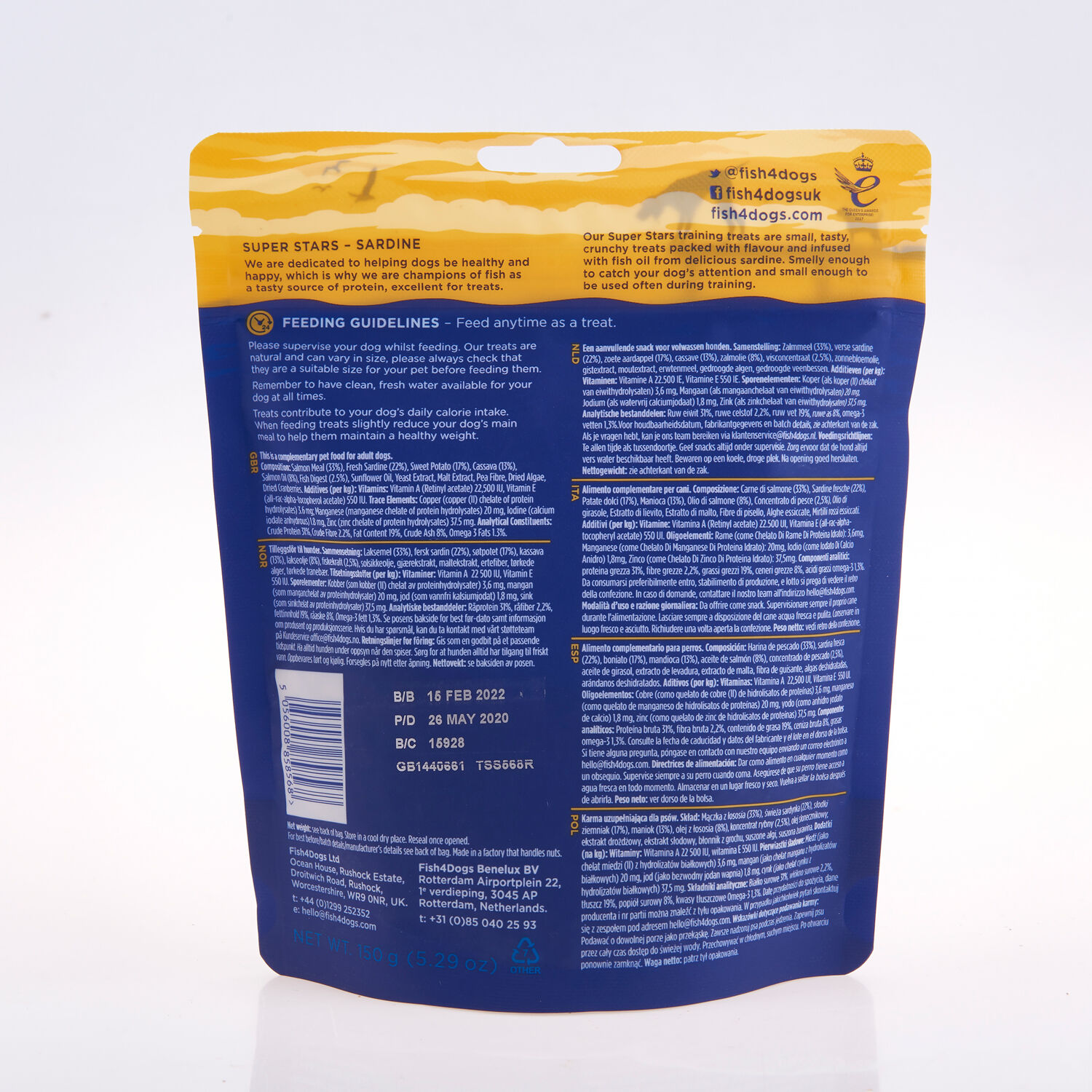 Fish4Dogs Snack de entrenamiento Sardina para perros thumbnail