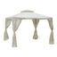 Outsunny Cenador de Jard&iacute;n 3x3 m Pabell&oacute;n de Exterior con Doble Techo de Ventilaci&oacute;n 4 Cortinas Mosquiteras Laterales con Cremallera 8 Orificios de Drenaje Gazebo para Fiestas Patio Crema, , large indicador imagen numero 1