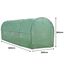 Invernadero Politúnel con Estanterí­a Galvanizada de Jardí­n Carpa de Cultivo 19mm 5 x 2m, , large indicador imagen numero 4