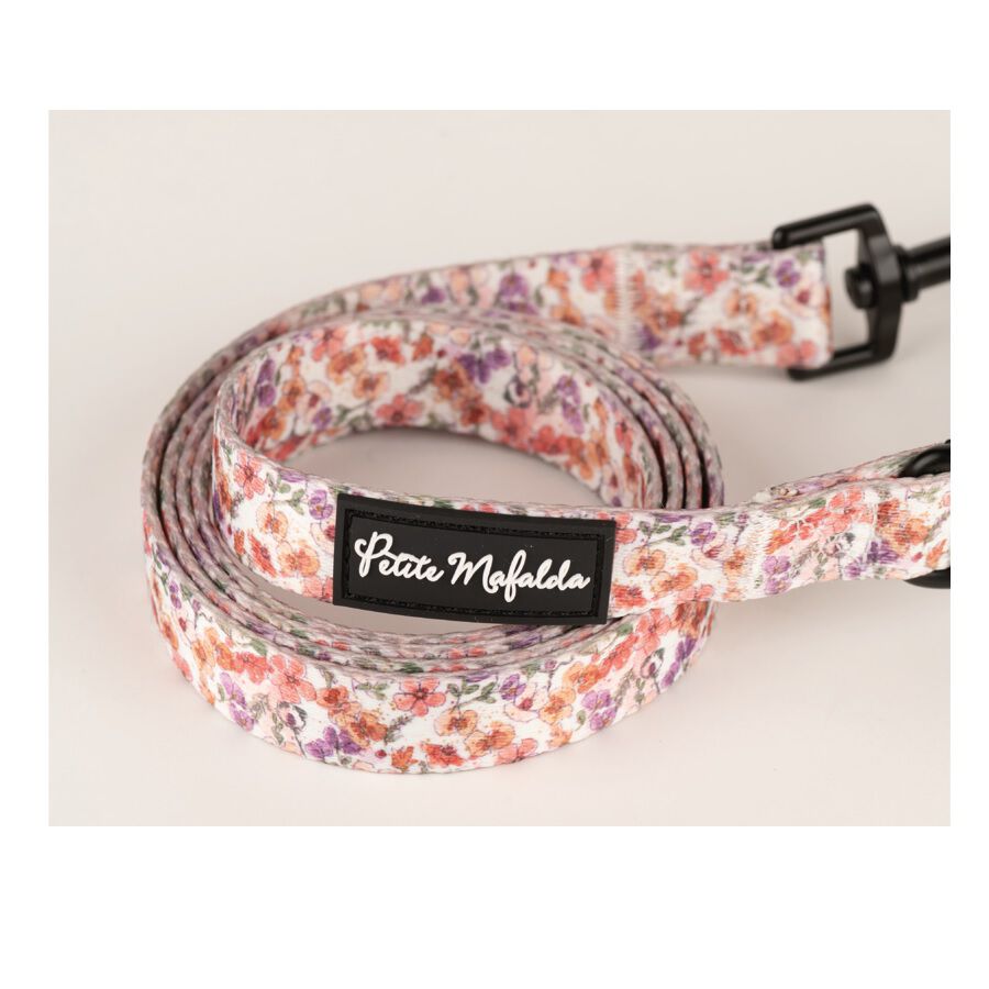 Petite Mafalda  Correa Estampado Flores rosas para perros, , large Imagen numero 2