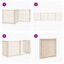 vidaXL Puerta para Perros Plegable Paneles Puerta Mascotas Madera de Álamo, , large indicador imagen numero 8