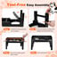 Nobleza Comedero Elevado para Perros y Gatos, Soporte Ajustable a 6 Alturas y Reclinable, Kit de 2 Cuencos: 1000ml Acero Inoxidable y 600ml Comedero Antivoracidad, Dise&ntilde;o Antiderrame, Negro, , large indicador imagen numero 5