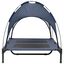 vidaXL Cama para Perros con Dosel Sofá Silla Tela Oxford y Acero Azul, , large indicador imagen numero 26