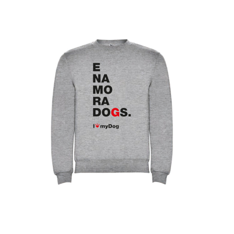 Outech I Love My Dog Sudadera Gris con estampado, , large image number null