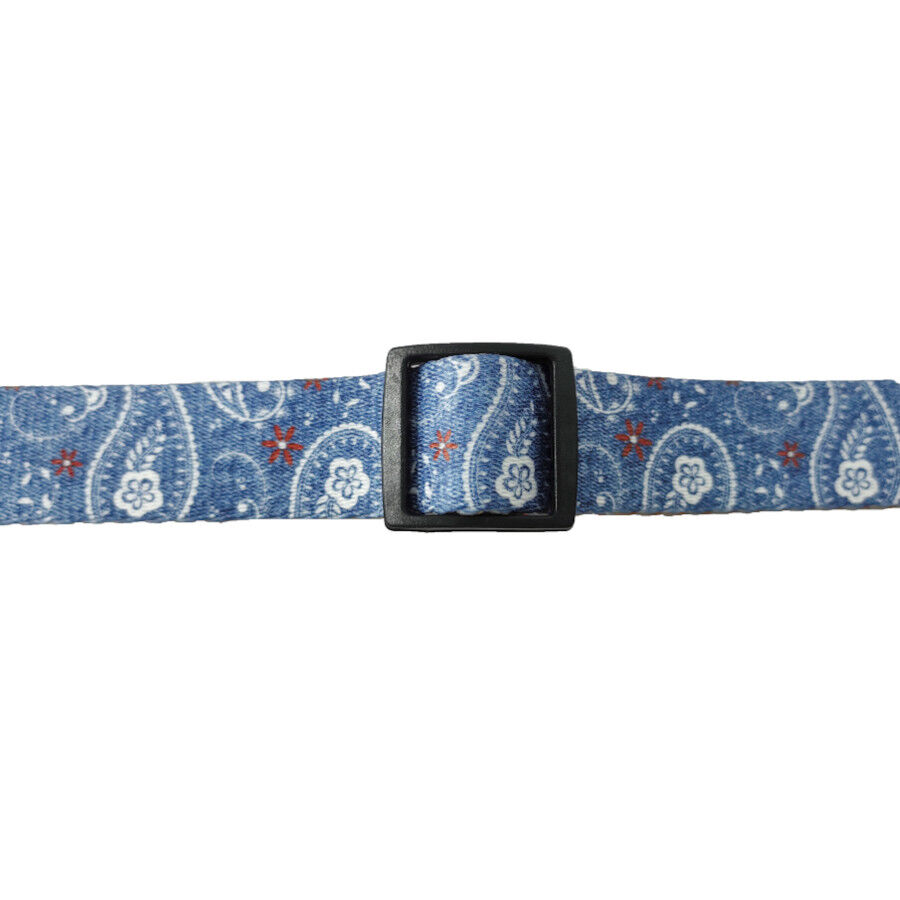 Gotoo Collar estampado cachemira azul para perros, , large Imagen numero 4
