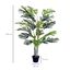Outsunny Planta Artificial Palmera 150 cm Árbol Artificial con Maceta y Musgo para Decoración Interior y Exterior Salón Oficina Balcón Ø18x150 cm Verde, , large indicador imagen numero 3