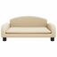 vidaXL Cama para perros de cuero sintético crema 50x40x30 cm, , large indicador imagen numero 7
