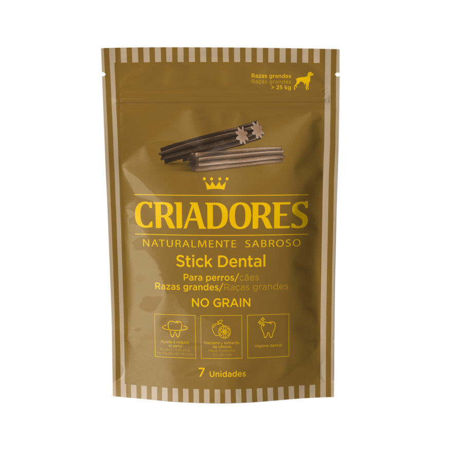 Criadores Snacks Dentales Grain Free para perros de raza grande