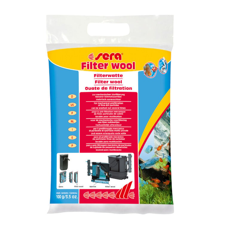 Sera Filter Wool Perlón para filtrado de acuarios