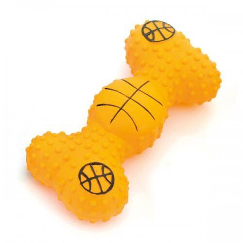 Hueso de látex para perros color Naranja
