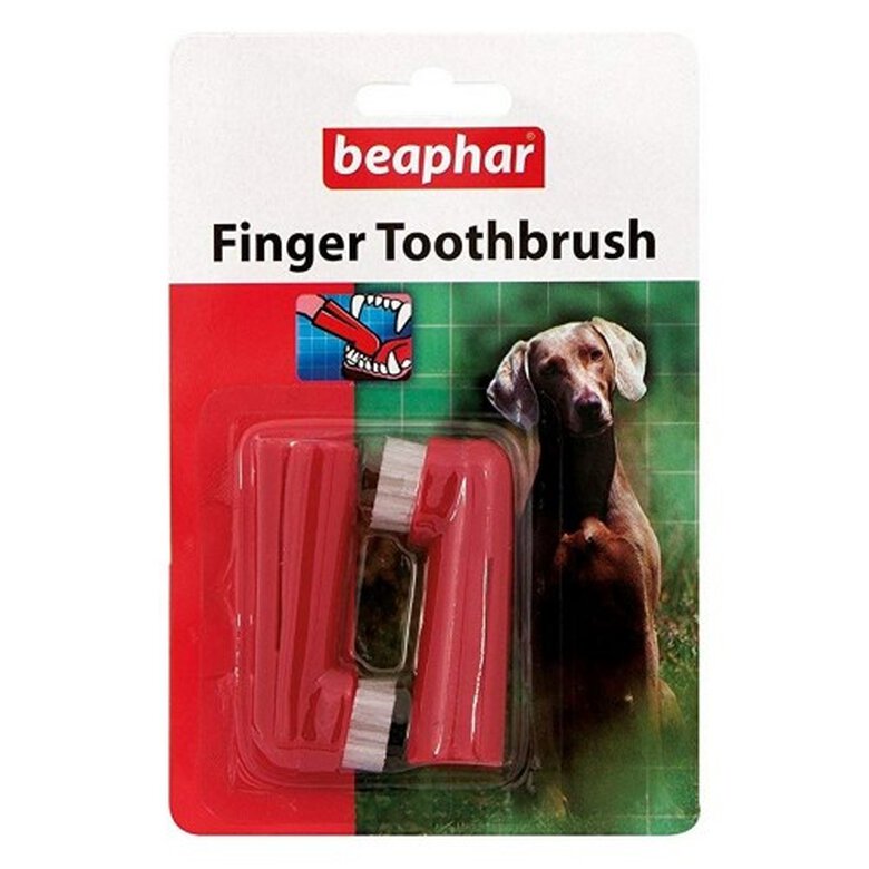 Cepillo de dientes de dedo para perros olor Natural, , large image number null
