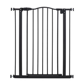 PawHut Barrera de Seguridad Negro