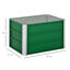 Outsunny Arriate Alto de Jard&iacute;n de Acero Incluye Guantes Huerto Urbano Jardinera Macetero Rectangular para Cultivos Plantas Flores para Exterior Terraza Balc&oacute;n 66x47x40 cm Verde, , large indicador imagen numero 3