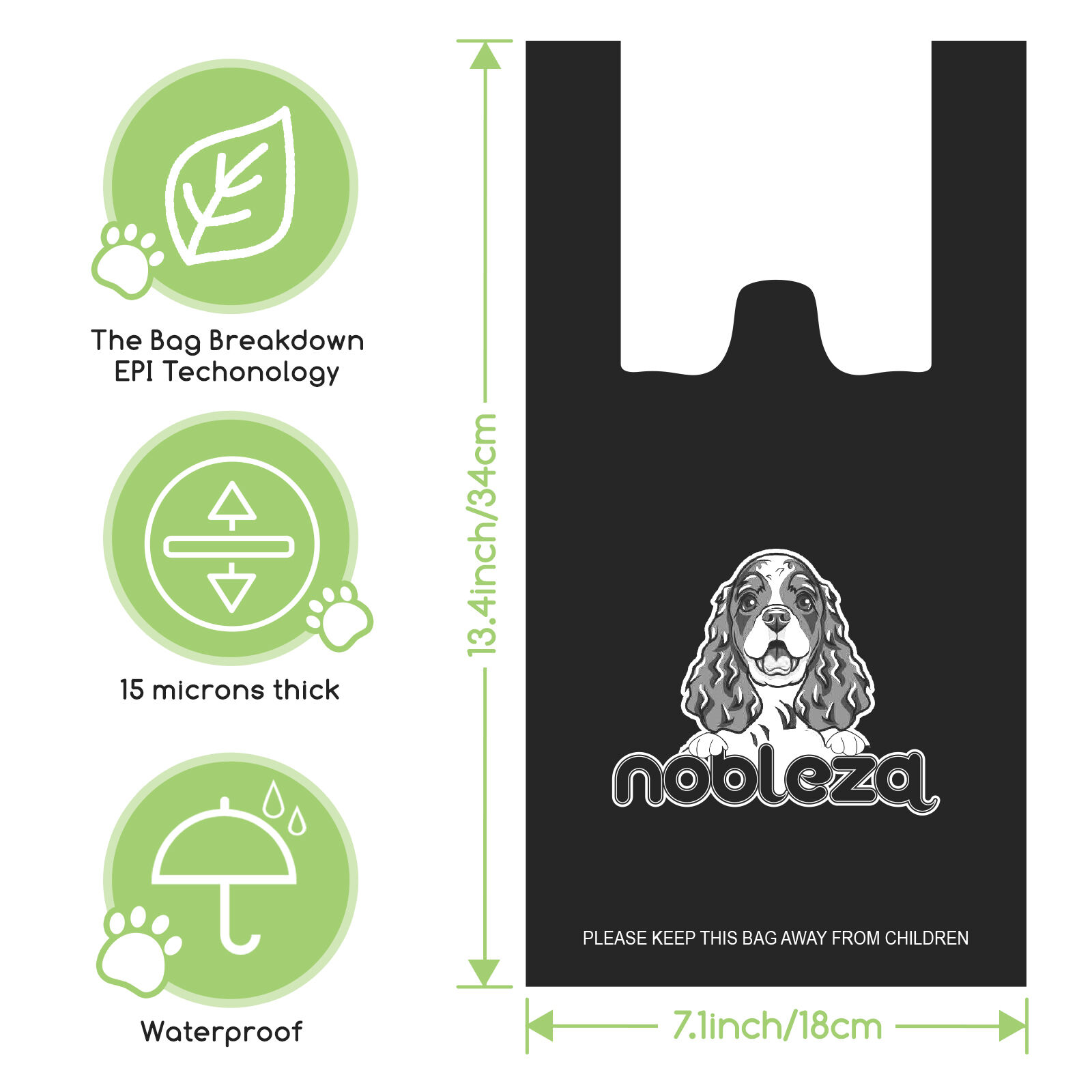 Nobleza bolsa de basura para perros, , large Imagen numero 5