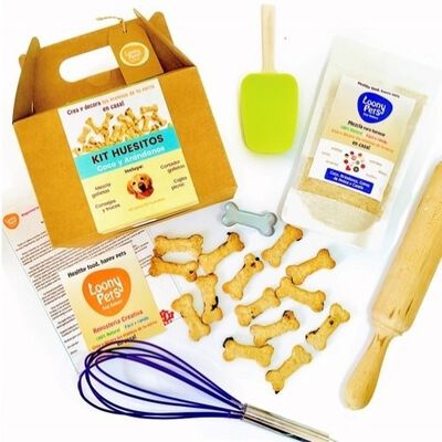 Loonypets kit de repostería canina huesitos de coco para perros
