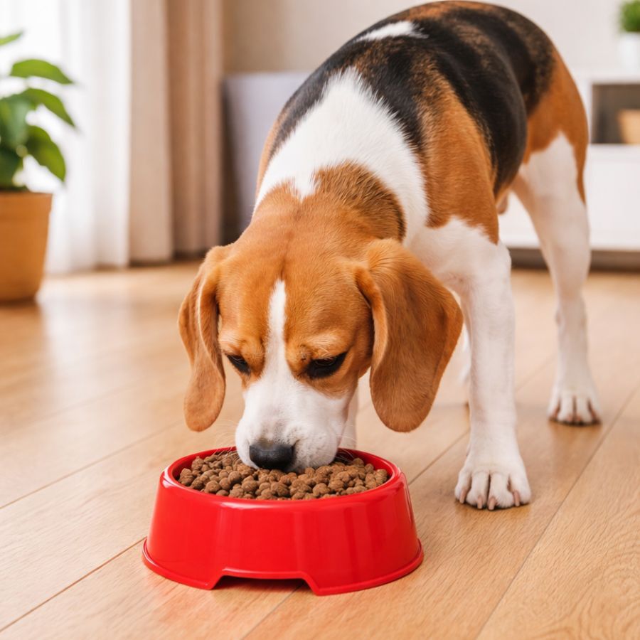 Leeby Comedero de Pl&aacute;stico Rojo para perros y gatos, , large Imagen numero 1