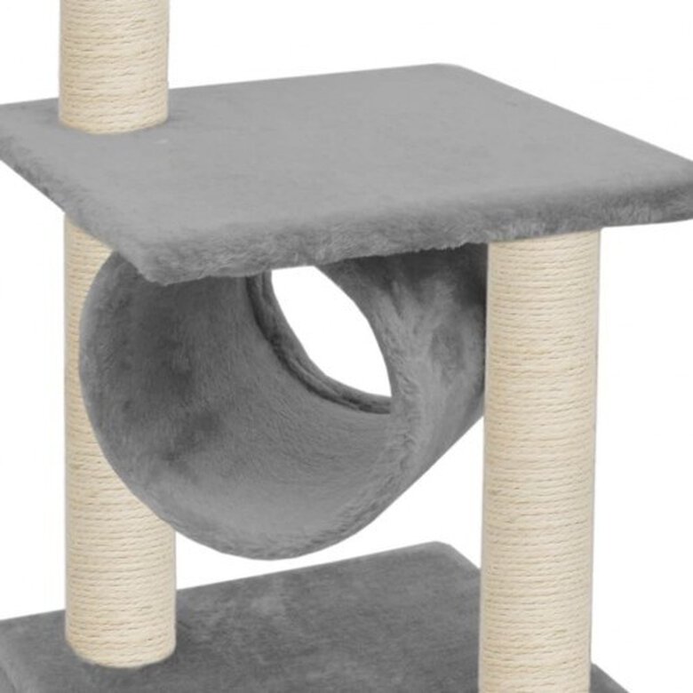 Rascador con postes de sisal para gatos color Gris, , large image number null