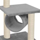 Rascador con postes de sisal para gatos color Gris, , large image number null