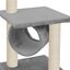 Rascador con postes de sisal para gatos color Gris, , large indicador imagen numero 4