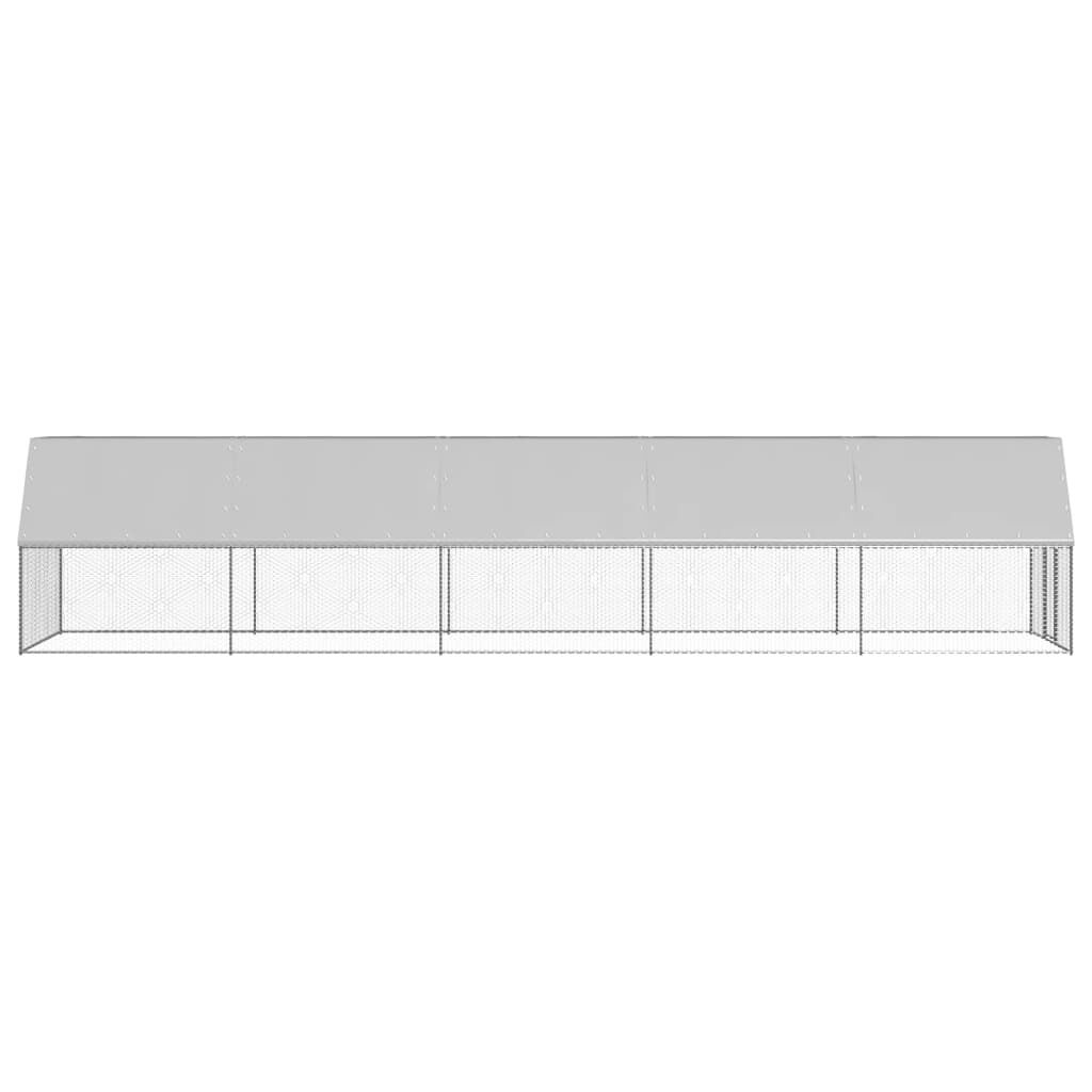 vidaXL Jaula gallinero de acero galvanizado 3x12x2 m, , large Imagen numero 27