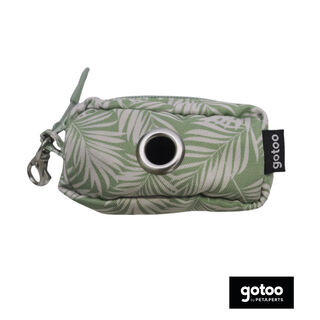 Gotoo Porta bolsas estampado hojas para perros