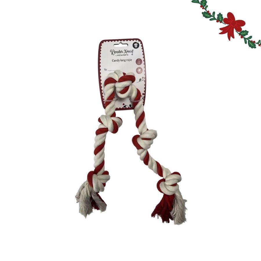 Wonder Christmas Cuerda Forma Caramelo Juguete para perros, , large Imagen numero 6