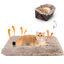 Nobleza 2 en 1 Cama para Gatos, Cama Gato Manta Espesa para Gatos y Perros Pequeños, Esponjoso y Lavable Cama para Mascotas Antideslizante, 60cm*50cm, Marrón, , large indicador imagen numero 1