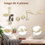 PawHut Estantes para Gatos Beige, , large indicador imagen numero 5