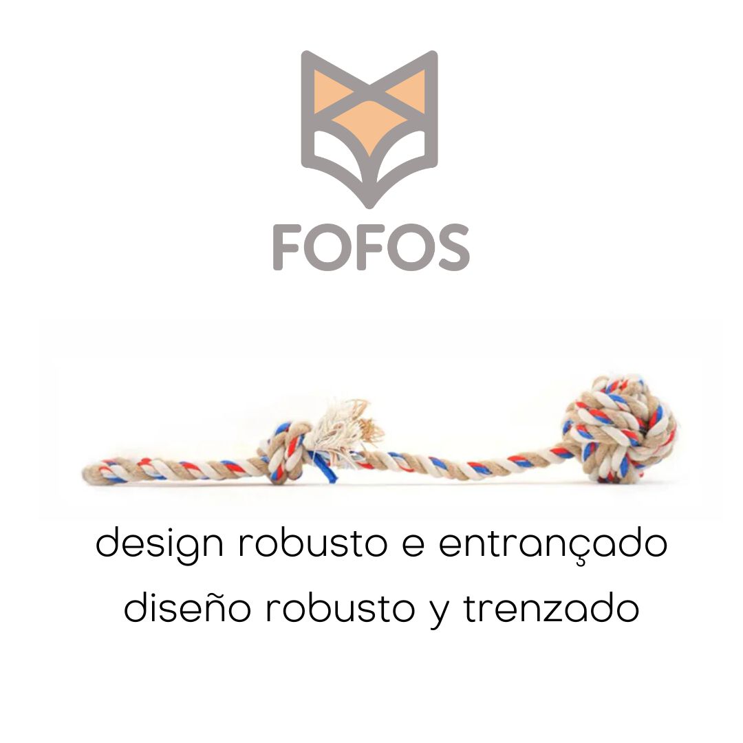 FOFOS | Cuerda con Pelota - Para Perro, , large Imagen numero 4