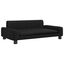 vidaXL Cama para perros de cuero sintético negra 70x45x30 cm, , large indicador imagen numero 5