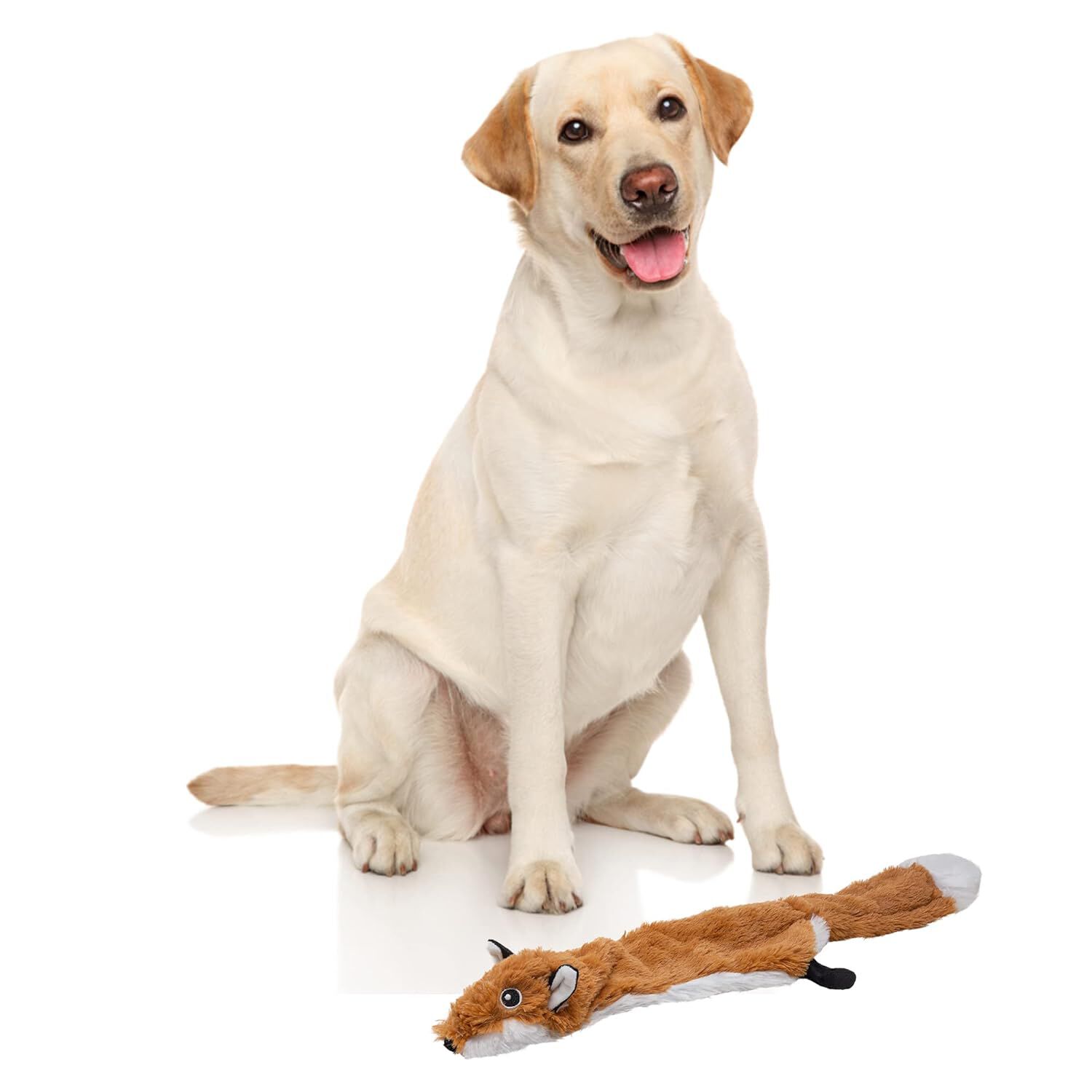 FOFOS | Peluche Zorro Skinneez (Sin Relleno con Sonido) - Para Perro, , large Imagen numero 2